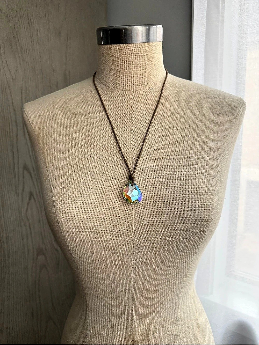 Swarovski Galet Teardrop Pendant Necklace